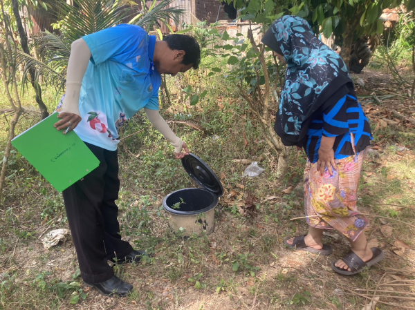 กองสาธารณสุขฯ ลงพื้นที่ลงพื้นที่ตรวจสอบผลการดำเนินงาน ของโครงการถังขยะอินทรีย์เพื่อชุมชน