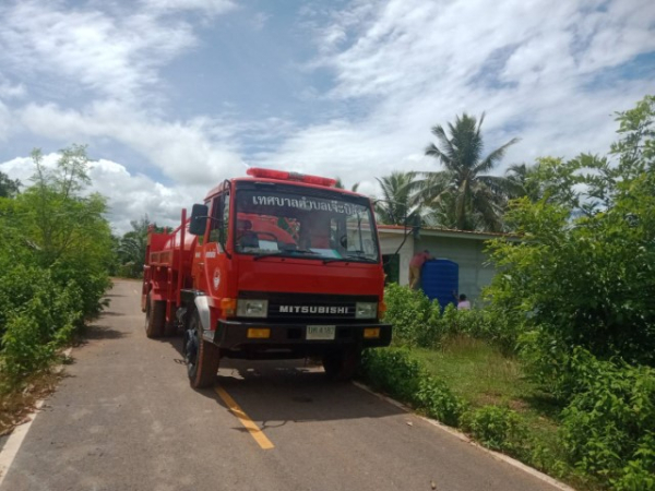 ดำเนินการส่งน้ำใช้ให้กับประชาชน