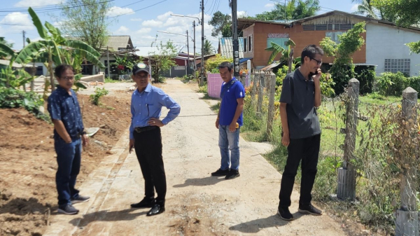 เทศบาลตำบลเจ๊ะบิลัง ลงพื้นที่ตรวจโครงการก่อสร้างคูระบายน้ำสายบ้านนายมะอาบู บิลังโหลดและสายบ้านนายสอบรี บิลังโหลด