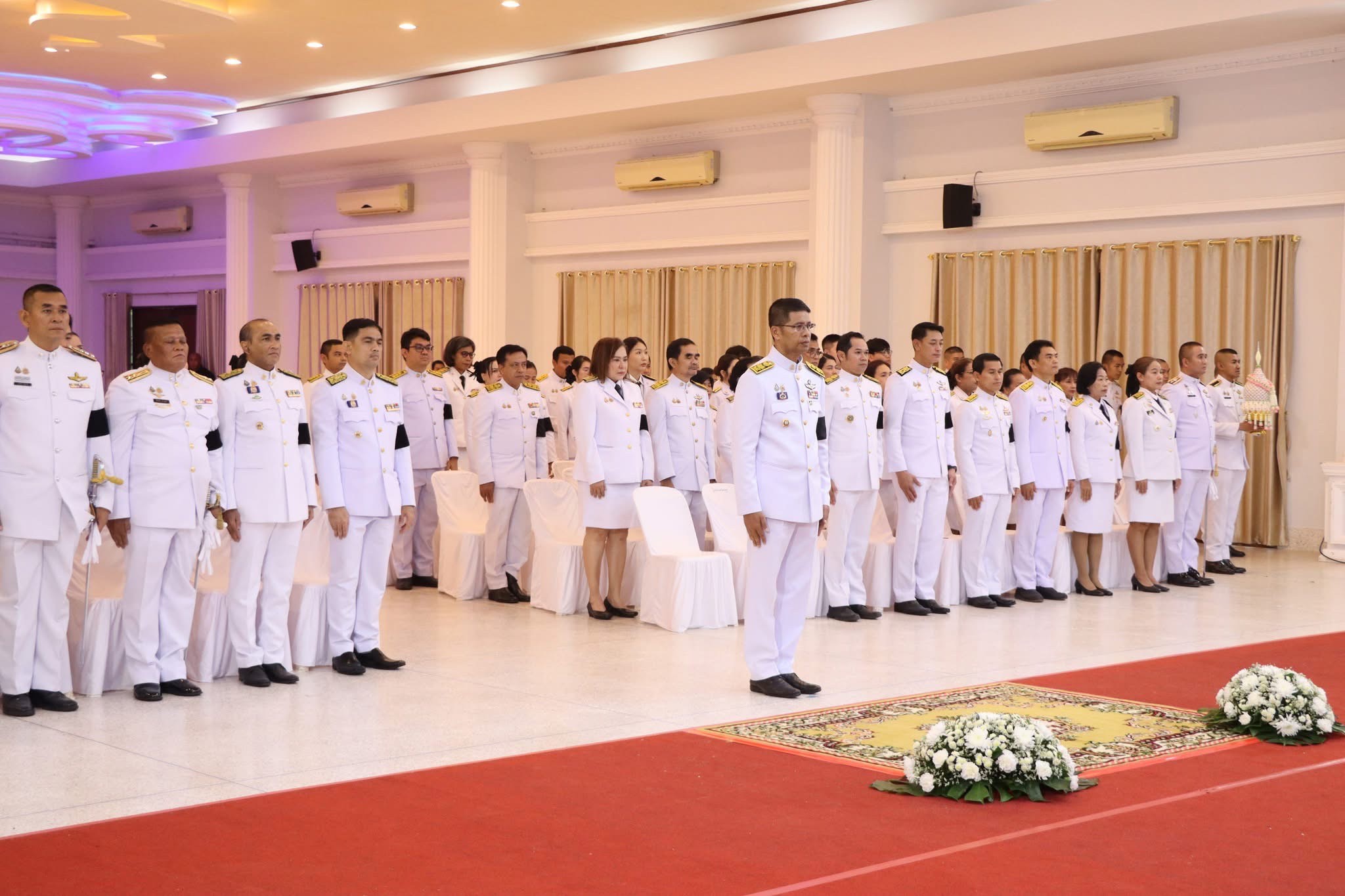 เทศบาลตำบลเจ๊ะบิลัง จังหวัดสตูล เข้าร่วมพิธีวางพานพุ่มดอกไม้ถวายราชสักการะ
สมเด็จพระเจ้าบรมวงศ์เธอ เจ้าฟ้าเพชรรัตนราชสุดา สิริโสภาพัณณวดี
เนื่องในโอกาสวันคล้ายวันประสูติครบ 100 ปี 24 พฤศจิกายน 2568